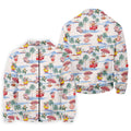 Cute Pig Beach Adventure Hawaiian Golf Polo, Golf Tops For Men, Golfing Apparel