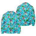 Funny Weightlifting Flamingo Tropical Hawaiian Golf Shirt, Mens Golf Polo, Printed Golf Shirts