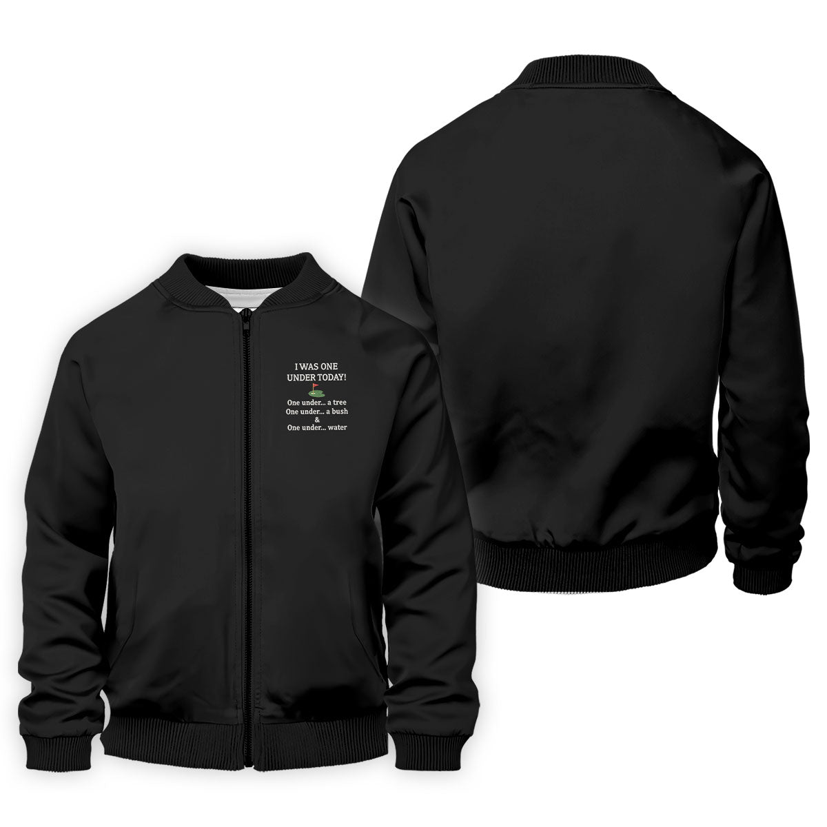 I Was One Under Today Black Golf Shirt, Funny Golf Shirt, Golf Shirts For Men, Polo Shirts For Men