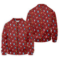 Funny Christmas Characters Golf Pose Red Golf Shirt, Christmas Golf Shirt, Polo Shirts For Men
