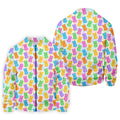 Pastel Easter Peeps Colorful Checkered Golf Shirts For Men, Cute Golf Outfit, Polo Shirts For Men