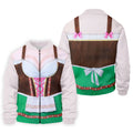Funny Oktoberfest Dirndl Costume Polo Shirt, Mens Golf Polo, Golf Shirts For Men
