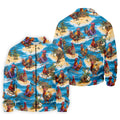 Cool Rooster Beach Vacation Hawaiian Golf Shirt, Mens Golf Polo, Printed Golf Shirts