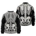 Floral Skeleton Halloween Golf Polo Shirt, Golf Shirts For Men, Mens Golf Apparel
