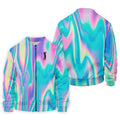 Shimmering Gradient Pattern Golf Shirts For Men, Polo Shirts For Men, Golfing Apparel