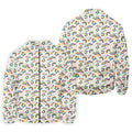 Autism Awareness Rainbow Pattern Colorful Handprints White Golf Shirt, Polo Shirts For Men