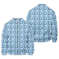 Funny Golf Cart Couple Pattern Men's Golf Shirt, Hawaiian Golf Shirt, Golf Apparel For Men