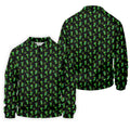 Neon Green Cocktails Three Leaf Clover St Patrick's Day Golf Shirt, Golf Gift For Men, Golf Shirts For Men