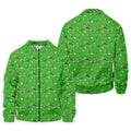 Three Leaf Clover Golf And Beer St Patrick's Day Green Golf Shirt, Fun Golf Shirts For Men, Polo Shirts For Men