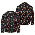 Guitar Pattern Hawaiian Golf Shirt, Music Lover Men's Golf Shirt, Polo Shirts For Men