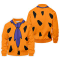 Fred Flintstone Costume Orange Design Hawaiian Golf Shirt, Golf Shirts For Men, Polo Shirts For Men