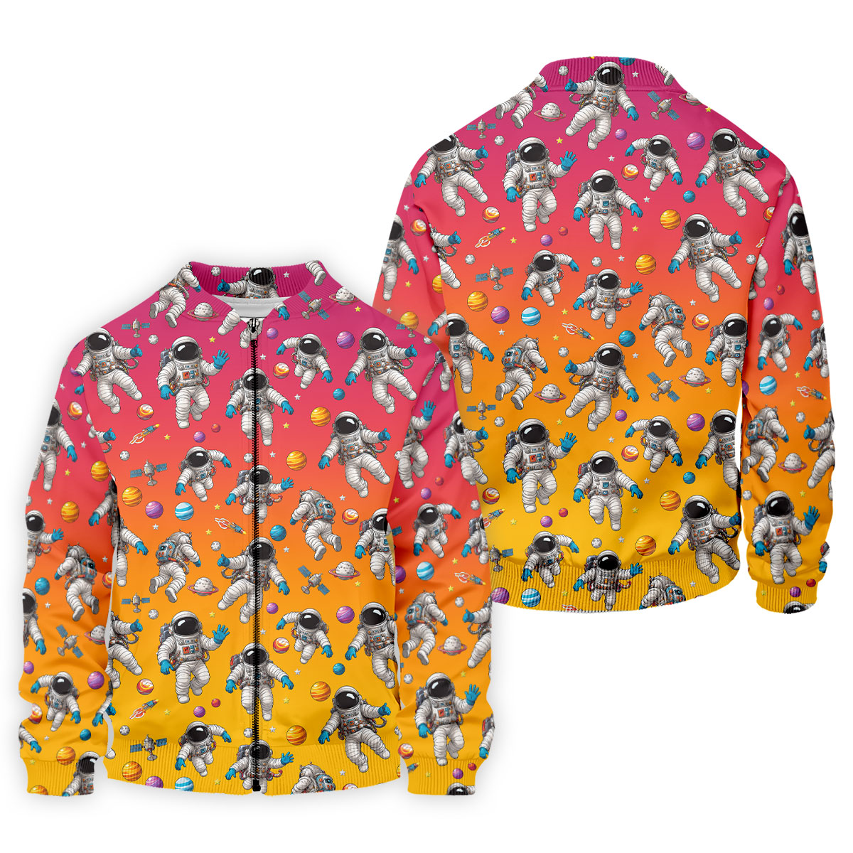 Space Astronaut Hawaiian Golf Shirt, Men's Golf Shirt, Polo Shirts For Men