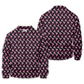 Pink Ribbon Pattern Breast Cancer Polo Shirt, Men's Golf Shirt, Mens Golf Apparel