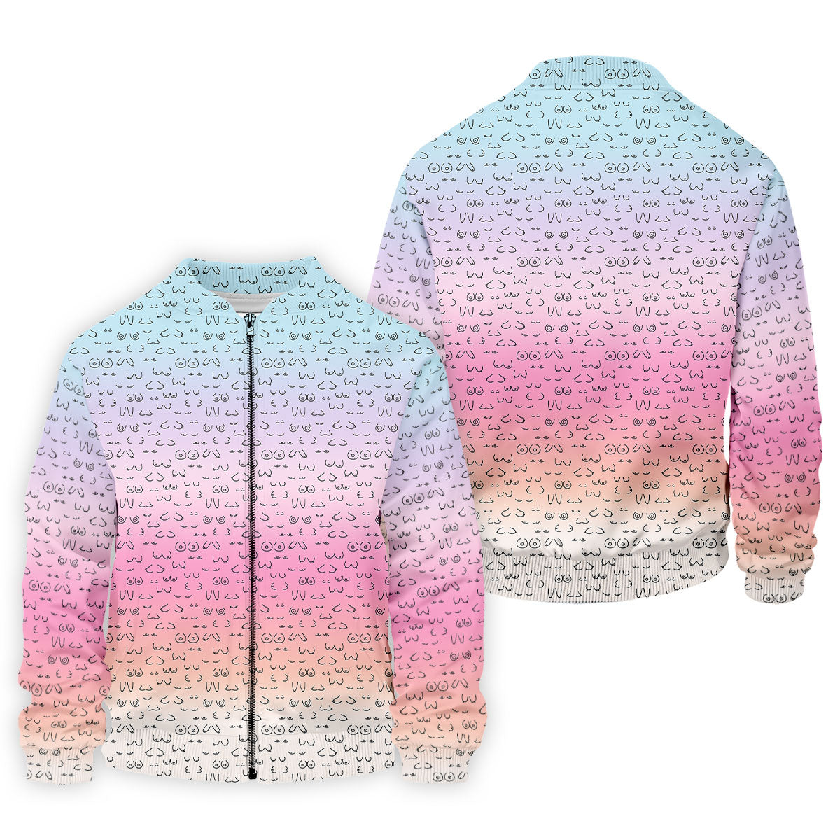 Funny Adult Humor Ombre Golf Shirt, Fun Men's Golf Polos, Polo Shirts For Men, Golf Gift For Him