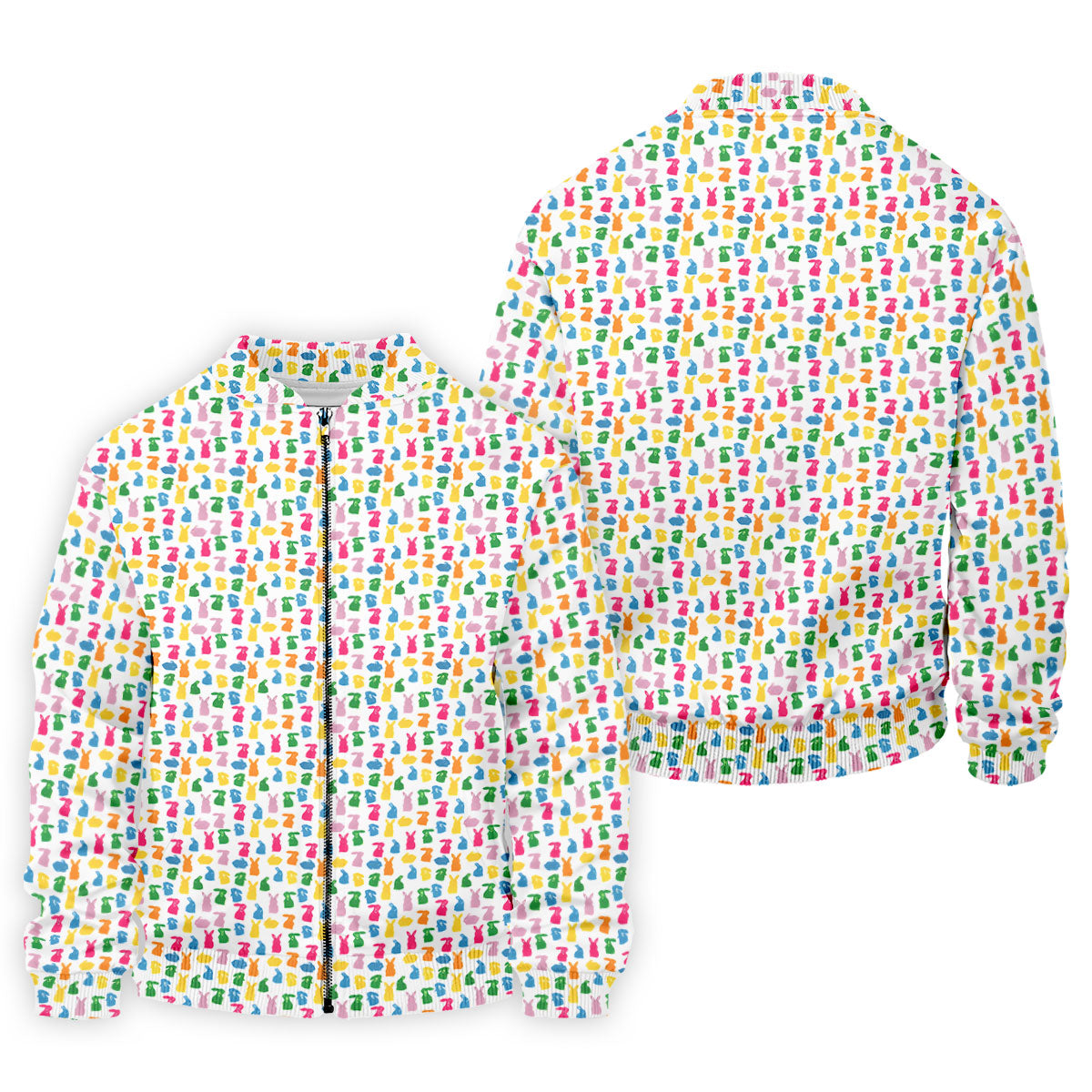 Bunny Hops Seamless Pattern Easter Golf Shirt, Golf Shirts For Men, Men's Funny Golf Shirts, Polo Shirts For Men