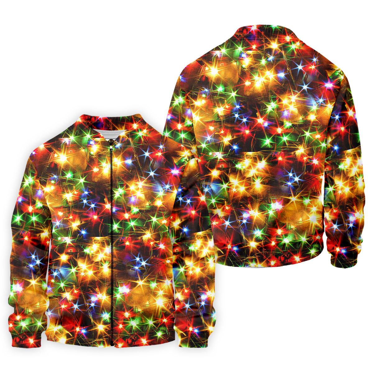 Sparkling Lights Christmas Golf Shirt, Mens Golf Shirts, Golf Apparel For Men