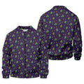Funny Crocodile Mardi Gras Golf Shirts, Purple Golf Shirt, Golf Gift For Men, Golf Shirts For Men