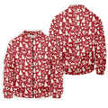 Gingerbread Man Christmas Pine Tree Candy Canes Red And White Polo Shirts For Men, Christmas Golf Shirt