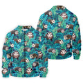Playful Opossums Among Tropical Leaves Hawaiian Golf Polo, Golf Tops For Men, Golfing Apparel