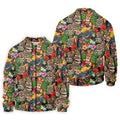 Hawaiian Tiki Tropical Floral Golf Shirts For Men, Polo Shirts For Men, Golfing Apparel
