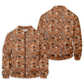 Southwest Desert Taco Skull Pattern Hawaiian Golf Shirt, Golf Tops For Women, Performance Golf Shirt