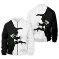 Halloween Wicked Witch Shadow Golf Shirt, Men's Golf Shirt, Hawaiian Golf Shirt
