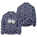 Funny Seagull Halloween Golf Shirt, Cartoon Bird Pattern, Mens Golf Apparel, Hawaiian Golf Shirt