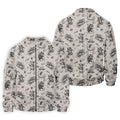 Mice and UFOs in a Fantasy Woodland Pattern Hawaiian Golf Polo, Golf Tops For Men, Golfing Apparel