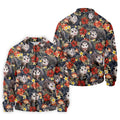 Cute Possums Hibiscus Flowers Golf Polo, Island Foliage Hawaiian Golf Shirt, Golf Tops For Men, Golfing Apparel
