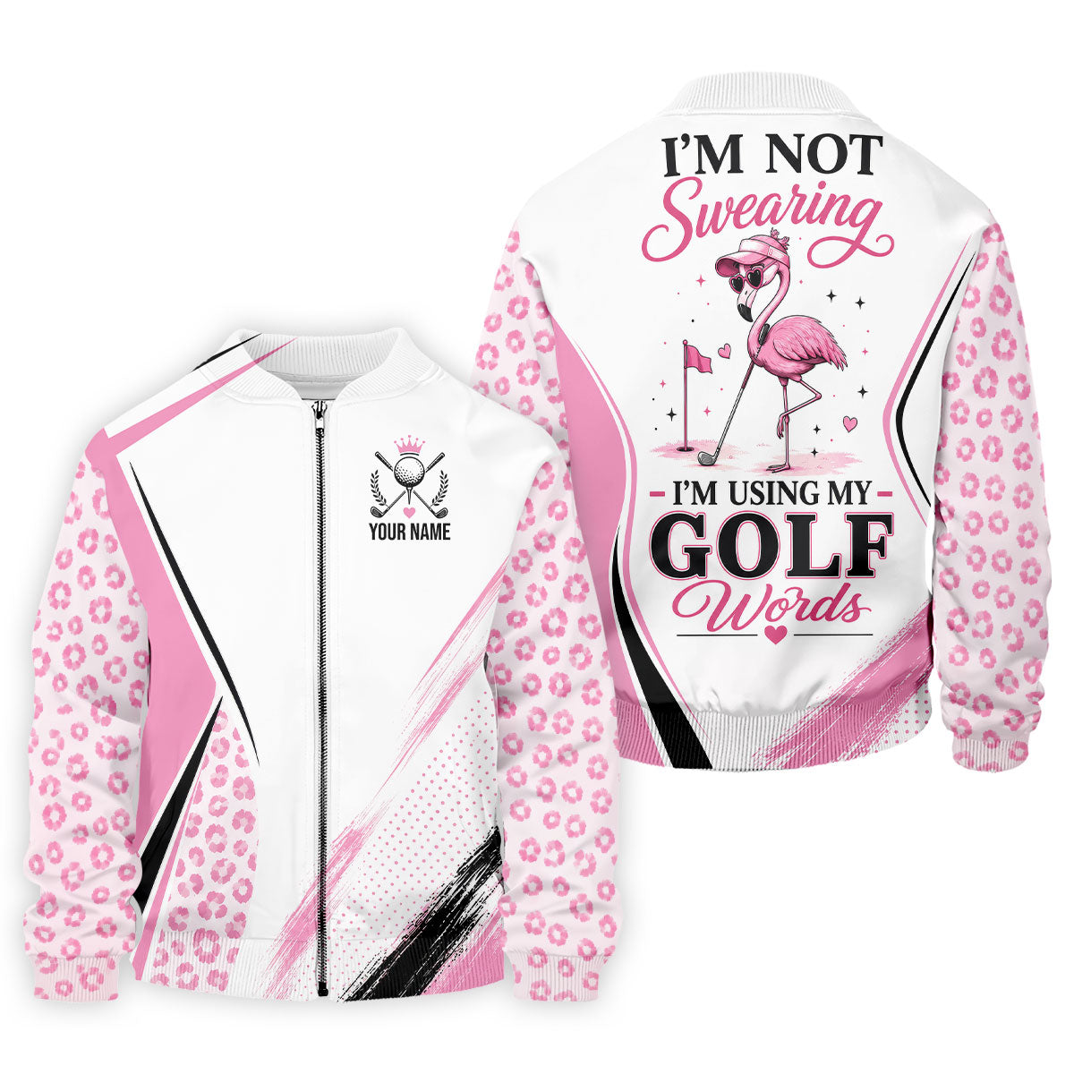 Custom I'm Not Swearing I'm Using My Golf Words Golf Shirt, Mens Golf Polo, Golf Shirts For Men