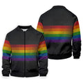 Pride Rainbow Flag Retro Golf Shirt, LGBTQ Month Polo Shirts For Men, Golf Shirts For Men