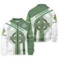 St Patrick's Day Celtic Knotwork Pattern Shamrock Golf Shirt, Polo Shirts For Men, Golf Shirts For Men