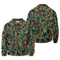 Bigfoot Tropical Tiki Resort Pattern Design Hawaiian Golf Polo, Golf Tops For Men, Golfing Apparel