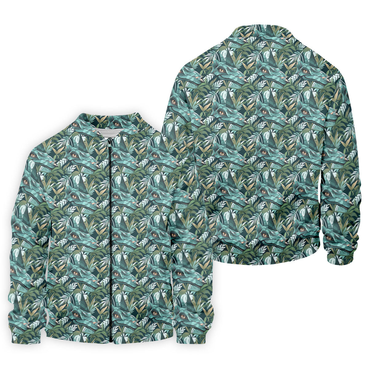 Dinosaur Head Tropical Vibe Golf Tops For Men, Polo Shirts For Men, Golf Shirts For Men