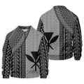 Polynesian Tribal Pattern Vintage Golf Shirt, Hawaiian Golf Shirt, Polo Shirts For Men