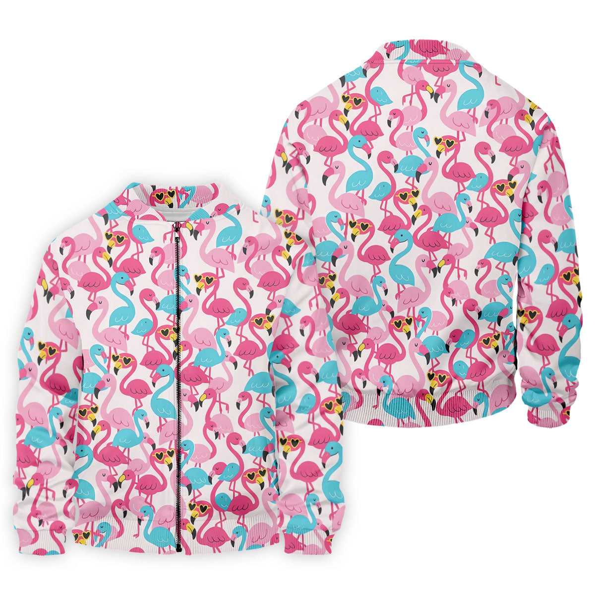 Funny Pink Flamingo Pattern Polo Golf Shirt, Mens Golf Polo, Golf Shirts For Men