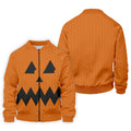 Halloween Jack O Lantern Golf Shirt, Men's Golf Shirt, Hawaiian Golf Shirt
