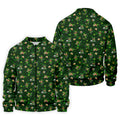 St Patrick's Day Golf Leprechaun Pose Shamrock Golf Shirt, Fun Golf Shirts For Men, Polo For Men