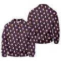 Cute Ghost Butt Halloween Pattern Golf Polo Shirt, Mens Golf Polo, Printed Golf Shirts