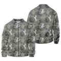 Grey Camo Poodle Dog Pattern Golf Shirt, Mens Polo Shirt, Golf Shirts For Men, Performance Golf Shirt