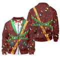 Christmas Lights Disco Ball Pattern Men's Golf Polo Shirts, Christmas Golf Shirt, Golf Gift For Men