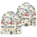 Cute Beagle Beach Vacation Tropical Golf Polo Shirt, Hawaiian Golf Shirt, Golf Shirts For Men