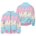 Ice Cream Drip Hawaiian Golf Shirt, Summer Sweets Men's Golf Shirt, Polo Shirts For Men