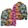 Rainbow Camouflage Golf Tops For Men, Cool Golf Outfit, Polo Shirts For Men, Golf Shirts For Men
