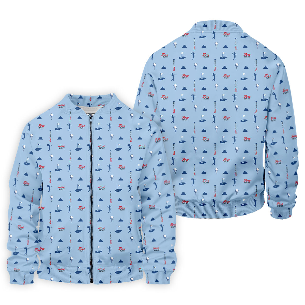 Fore Right Cold As Slice Golf And Beer Golf Shirts For Men, Polo Shirts For Men, Golfing Apparel