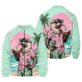 Funny Otter Tropical Summer Hawaiian Golf Shirt, Polo Shirts For Men, Golfing Apparel