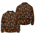 Autumn Bigfoot Forest Pattern Polo Shirt, Mens Golf Apparel, Hawaiian Golf Shirt, Printed Golf Shirts