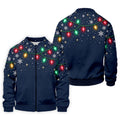 String Lights Snowflakes Christmas Golf Shirt, Mens Golf Shirts, Golf Apparel For Men