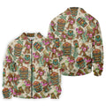 Tropical Bigfoot Adventure with Tiki Totems Design Hawaiian Golf Polo, Golf Tops For Men, Golfing Apparel