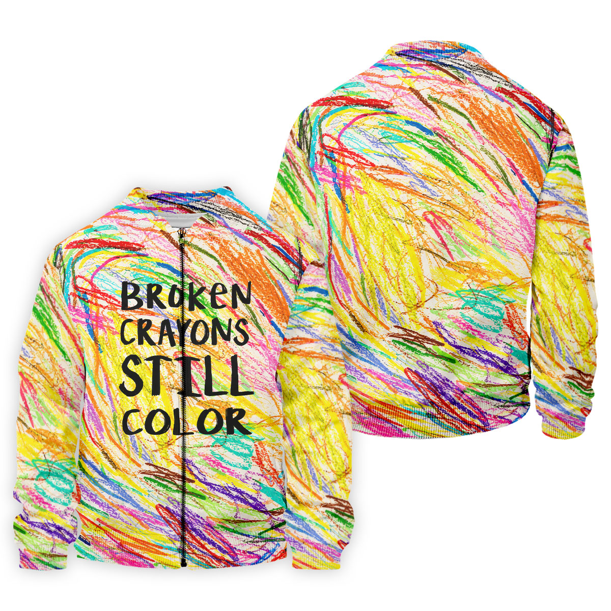 Broken Crayons Still Color Golf Polo Shirt, Men's Golf Shirt, Mental Health Awareness Shirt